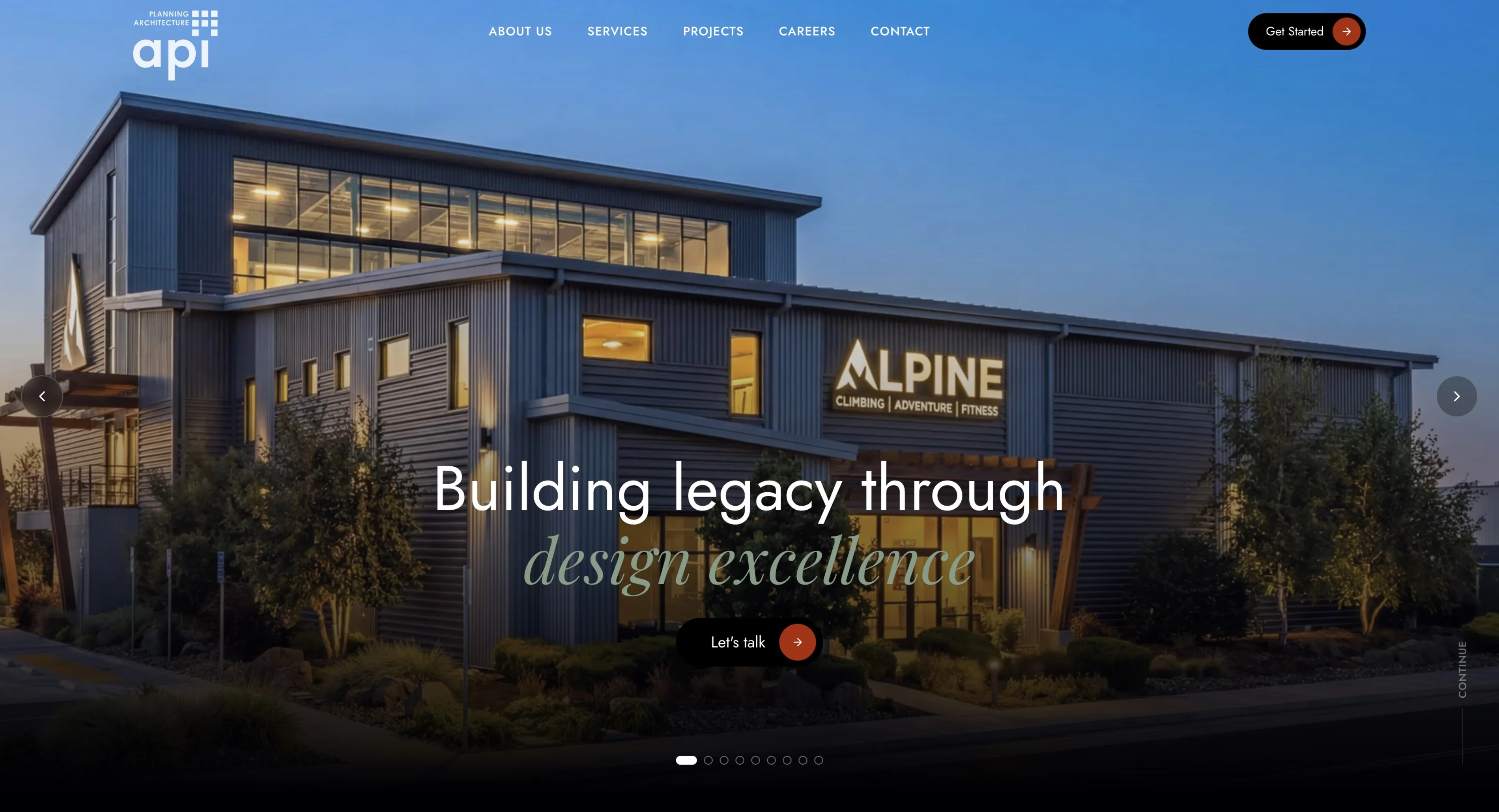 Architecture Plus website screenshot